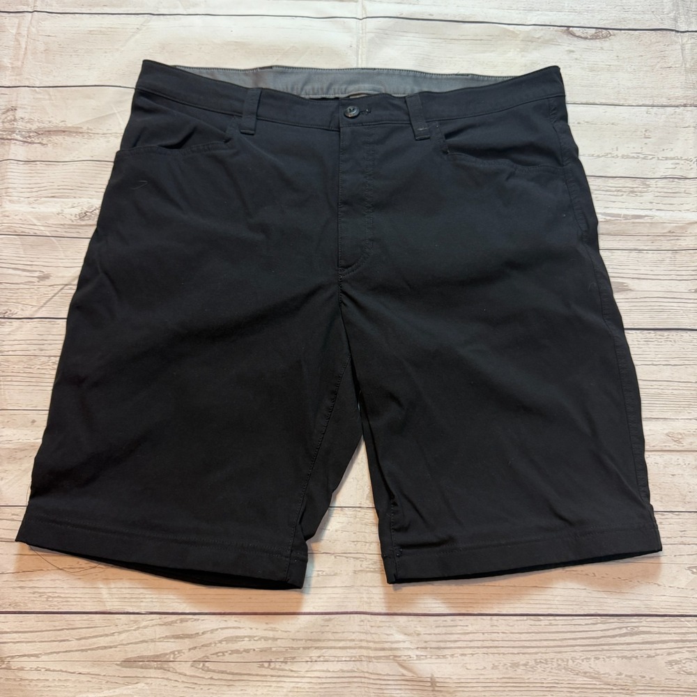 Eddie Bauer Shorts Black Flex Waist Hiking Camping Men's Size 38x10